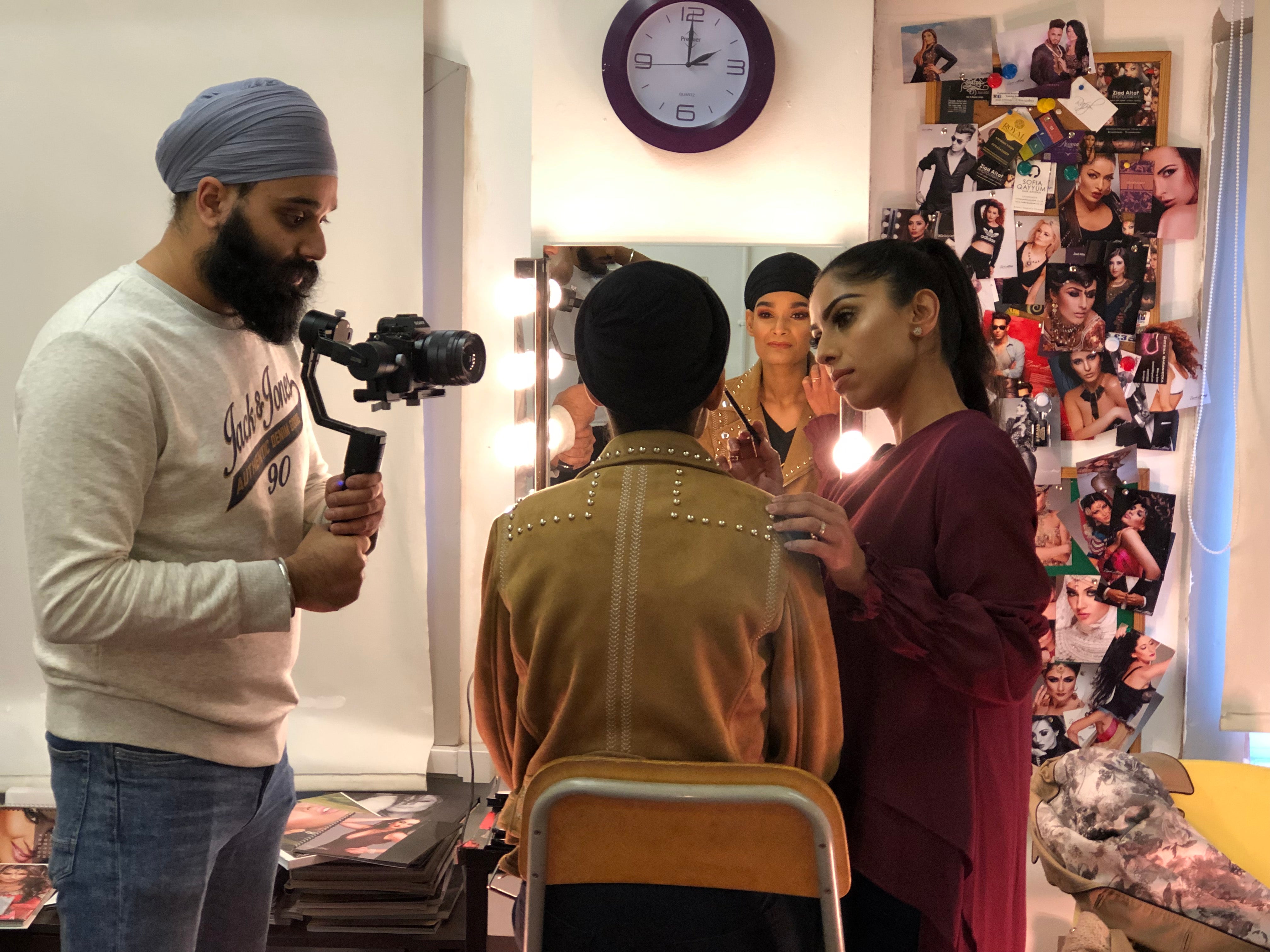 Behind the scenes of our Turban photoshoot