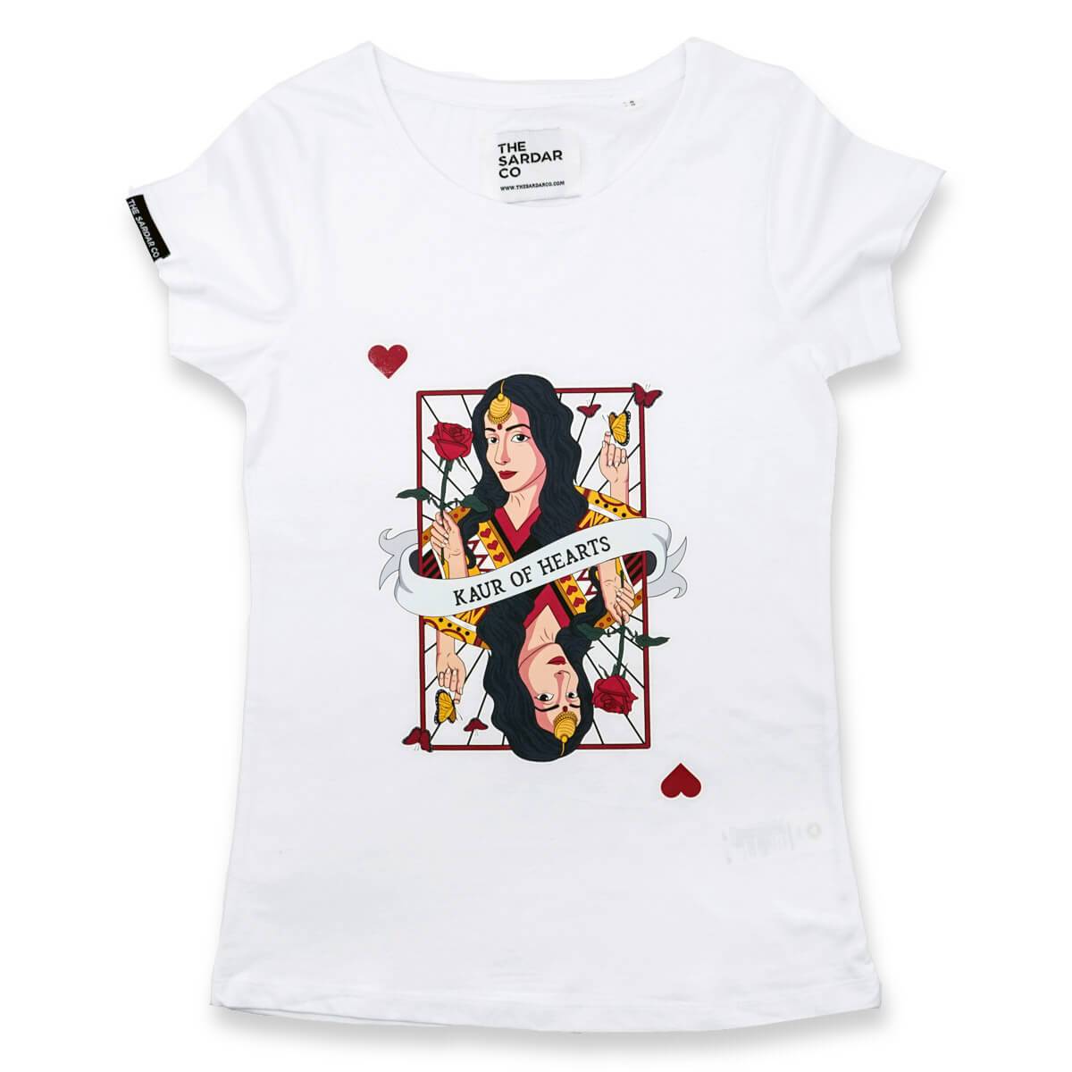 Kaur of Hearts Premium Fit Women's T-shirt - The Sardar Co