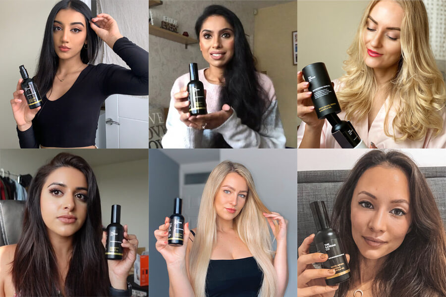 hair oil review collage