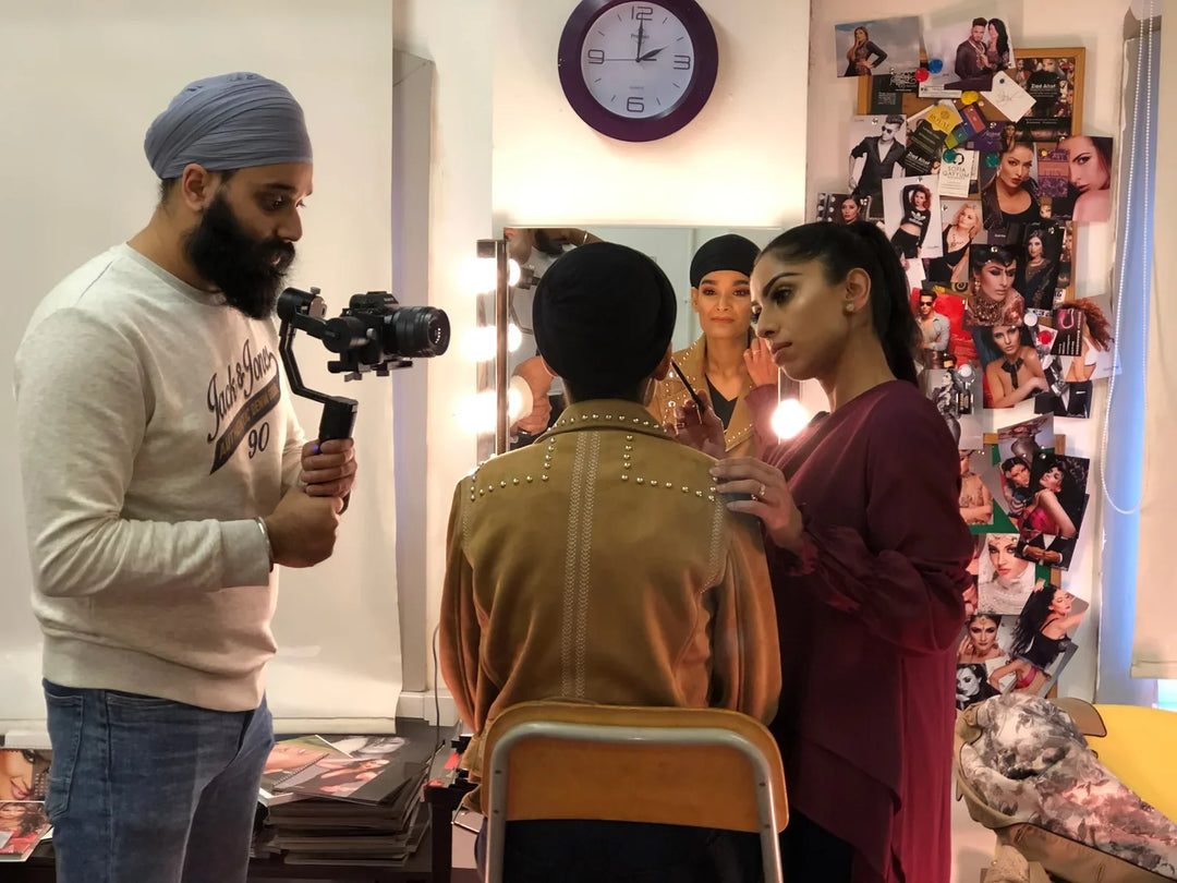 Behind the scenes at The Sardar Co turban photoshoot
