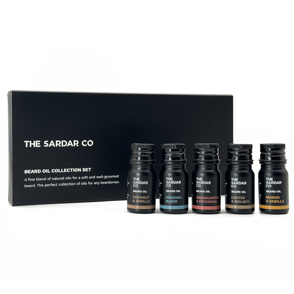 beard oil sample collection set