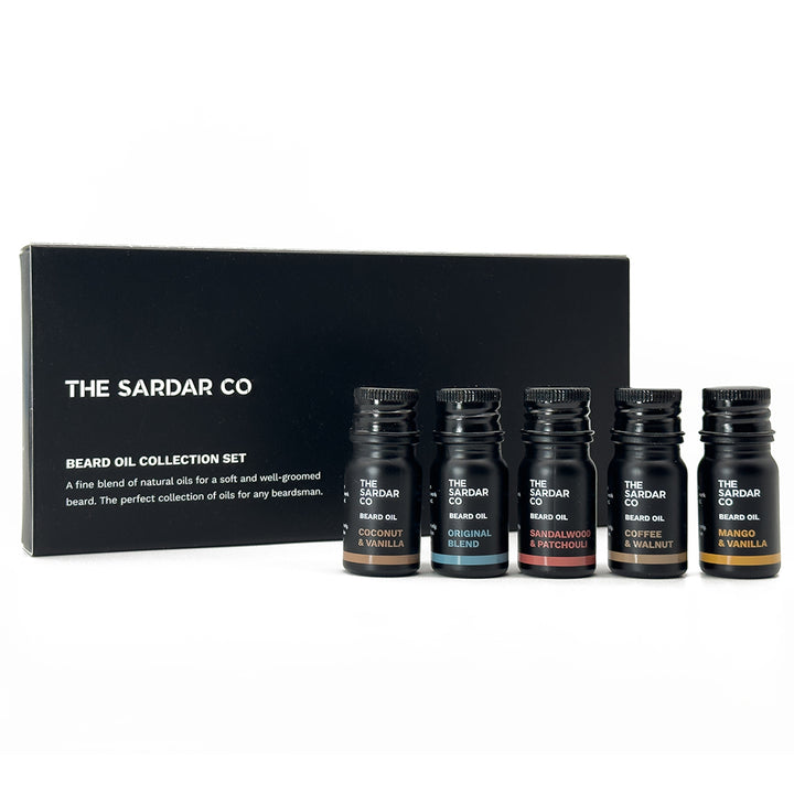 beard oil sample collection set