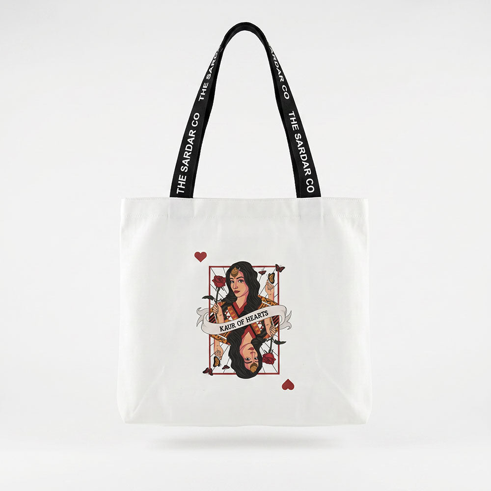 Kaur of Hearts Canvas Tote Bag