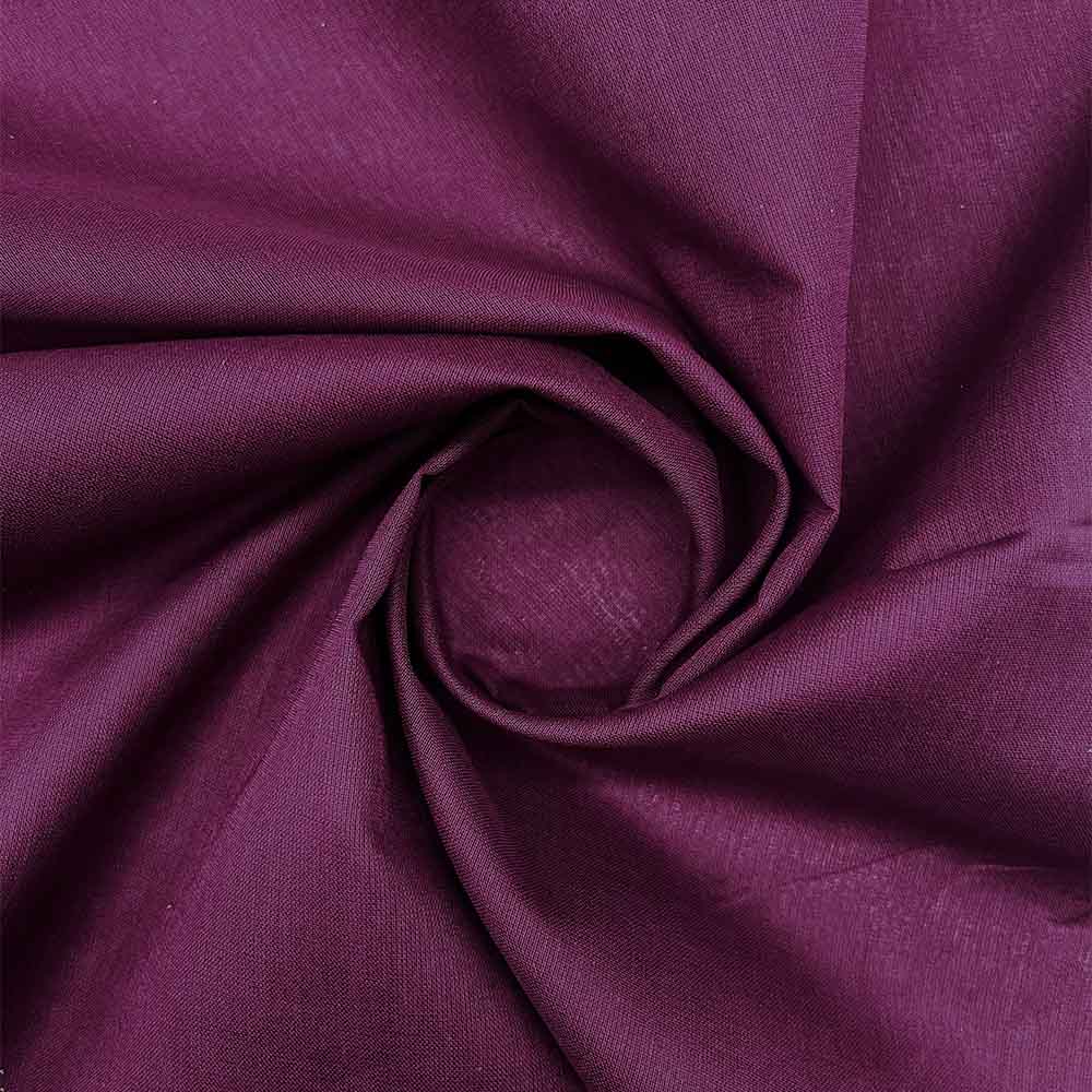 close up of plum colour turban fabric