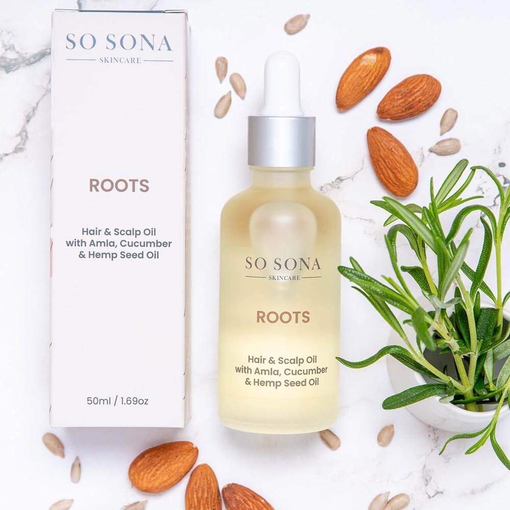 Roots Hair and Scalp Oil with almonds