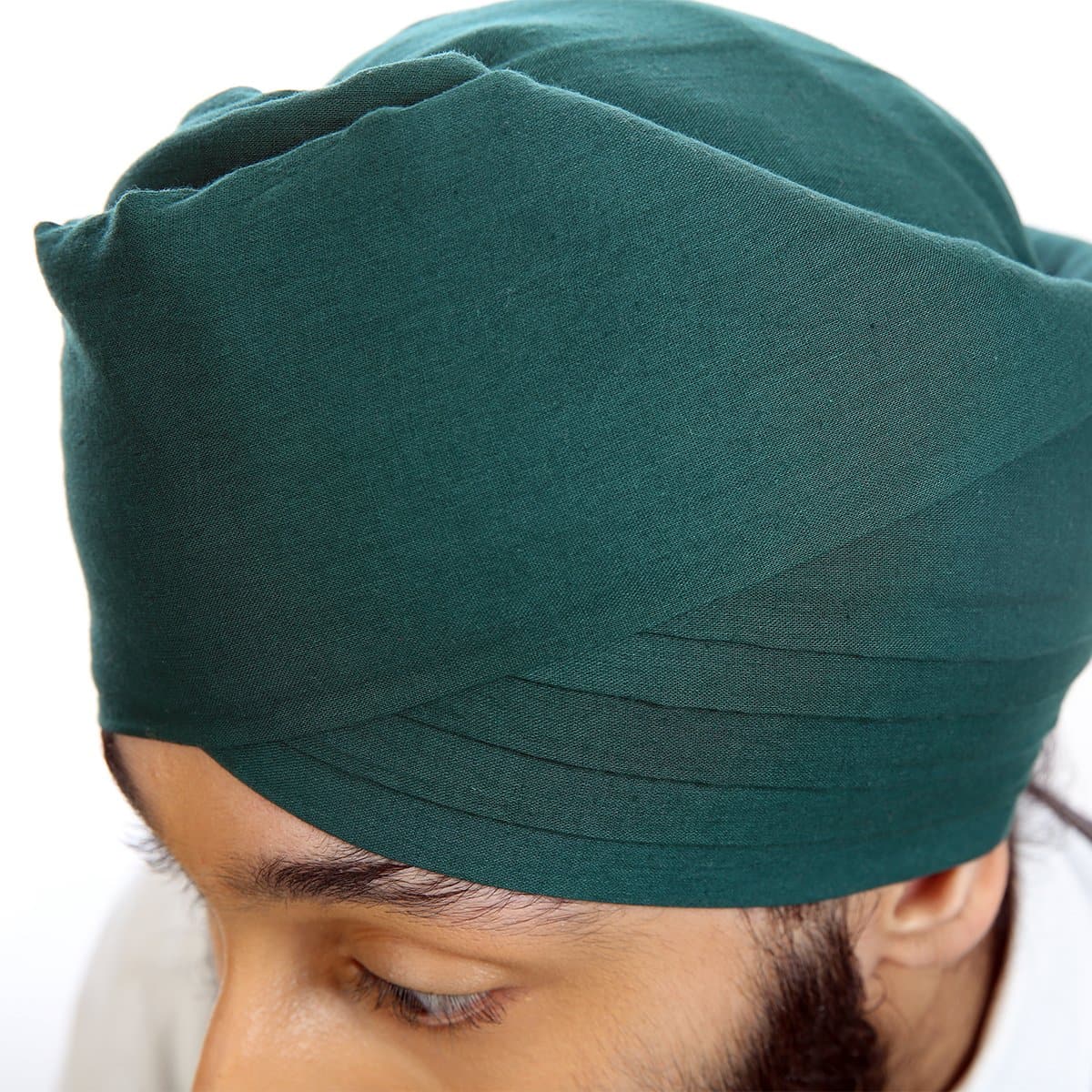 Dark Green Rubia Voile Turban - The Sardar Co