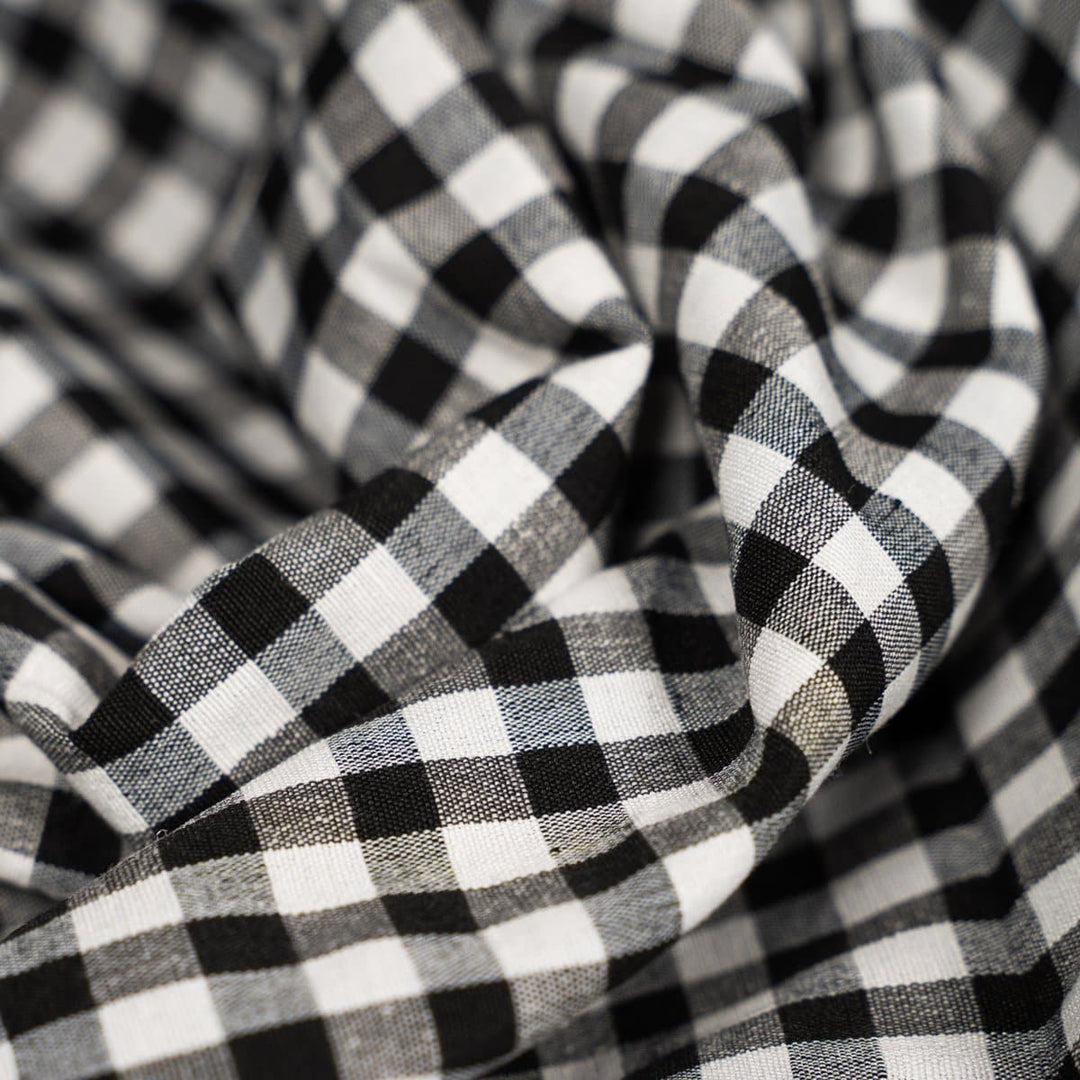 Black & White Gingham Parna - The Sardar Co