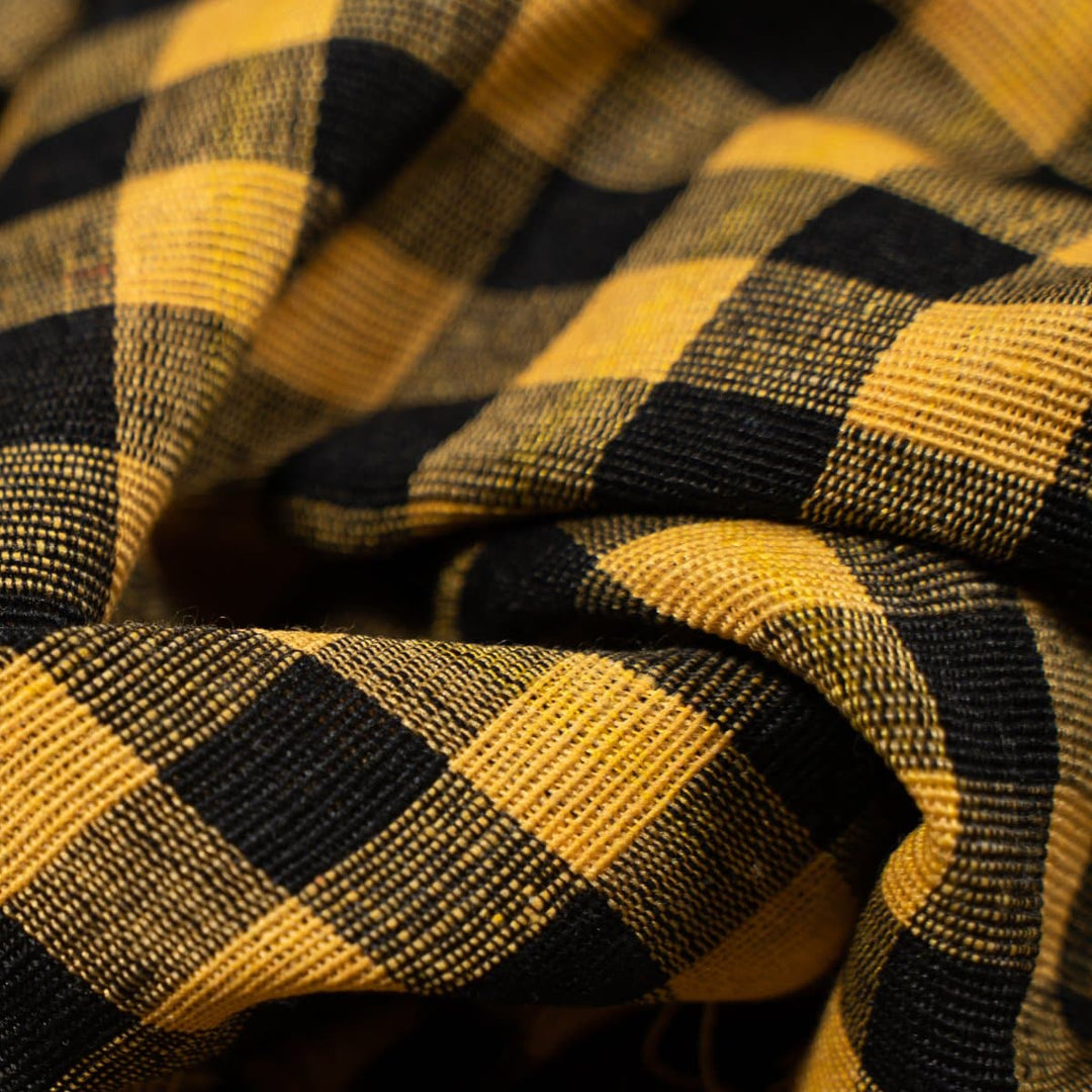 Black & Yellow Gingham Parna - The Sardar Co