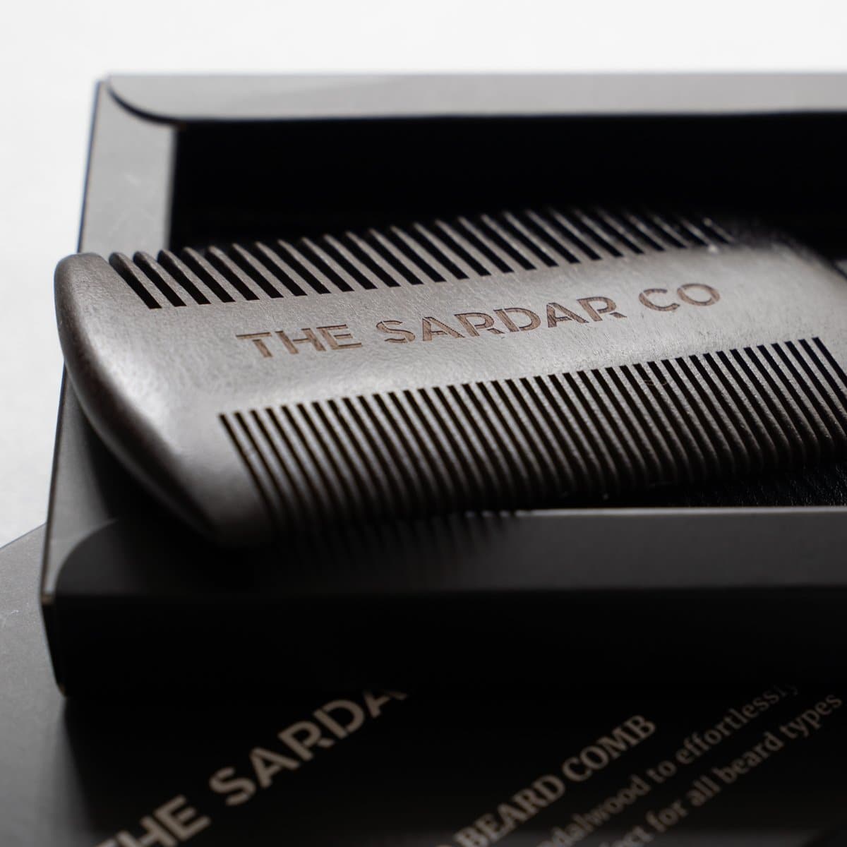 Black Sandalwood Beard Comb - The Sardar Co