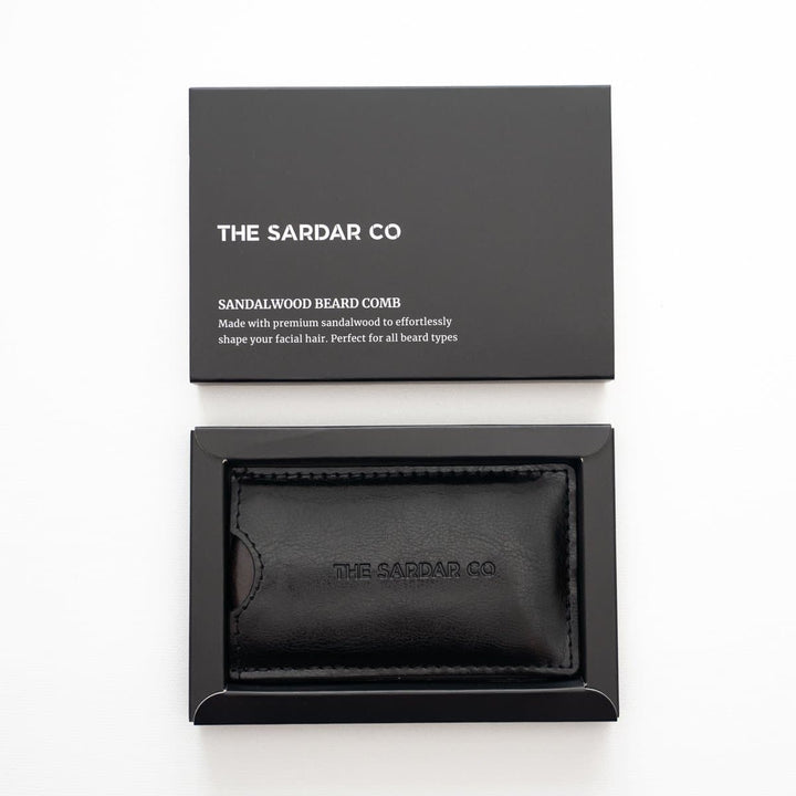 Black Sandalwood Beard Comb - The Sardar Co