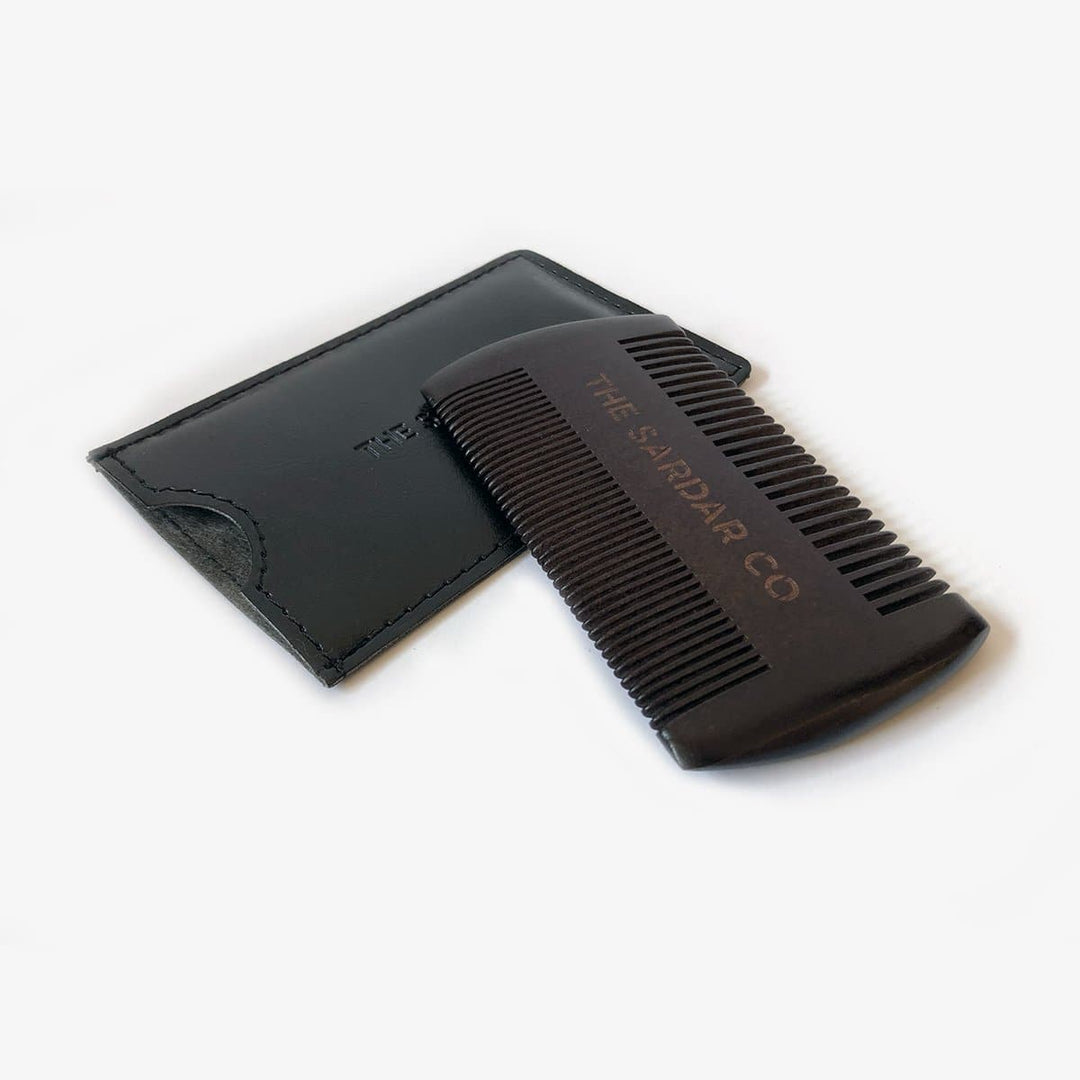Black Sandalwood Beard Comb - The Sardar Co