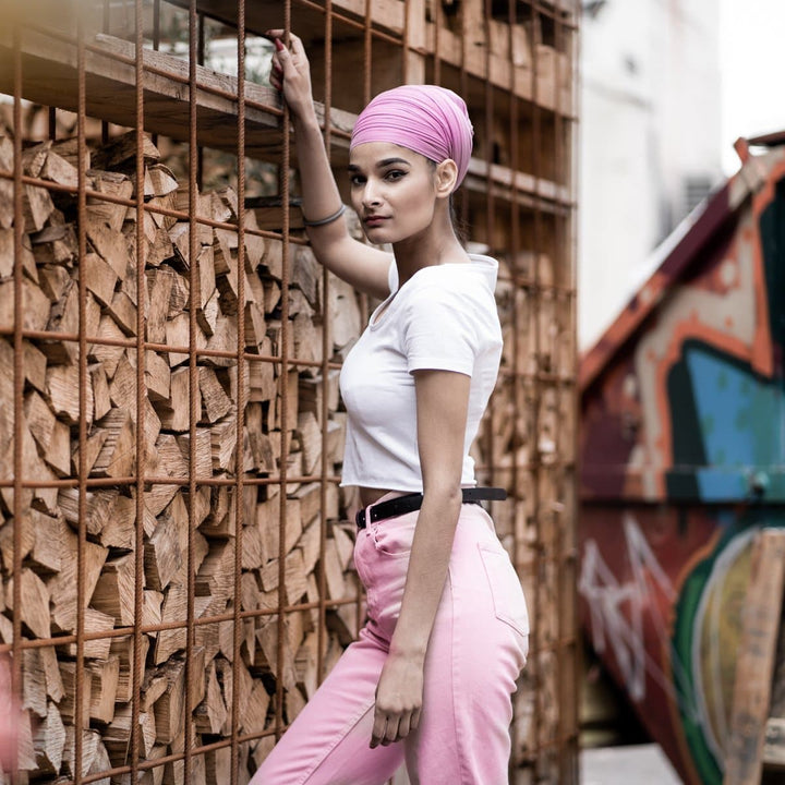 Turkish Rose Full Voile Turban