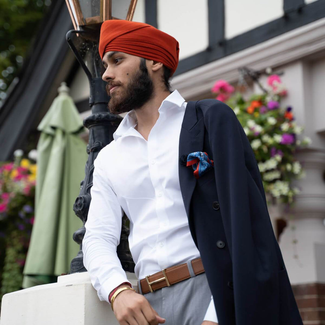 Copper Brown Full Voile Turban