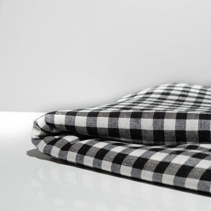 Black &amp; White Gingham Parna - The Sardar Co