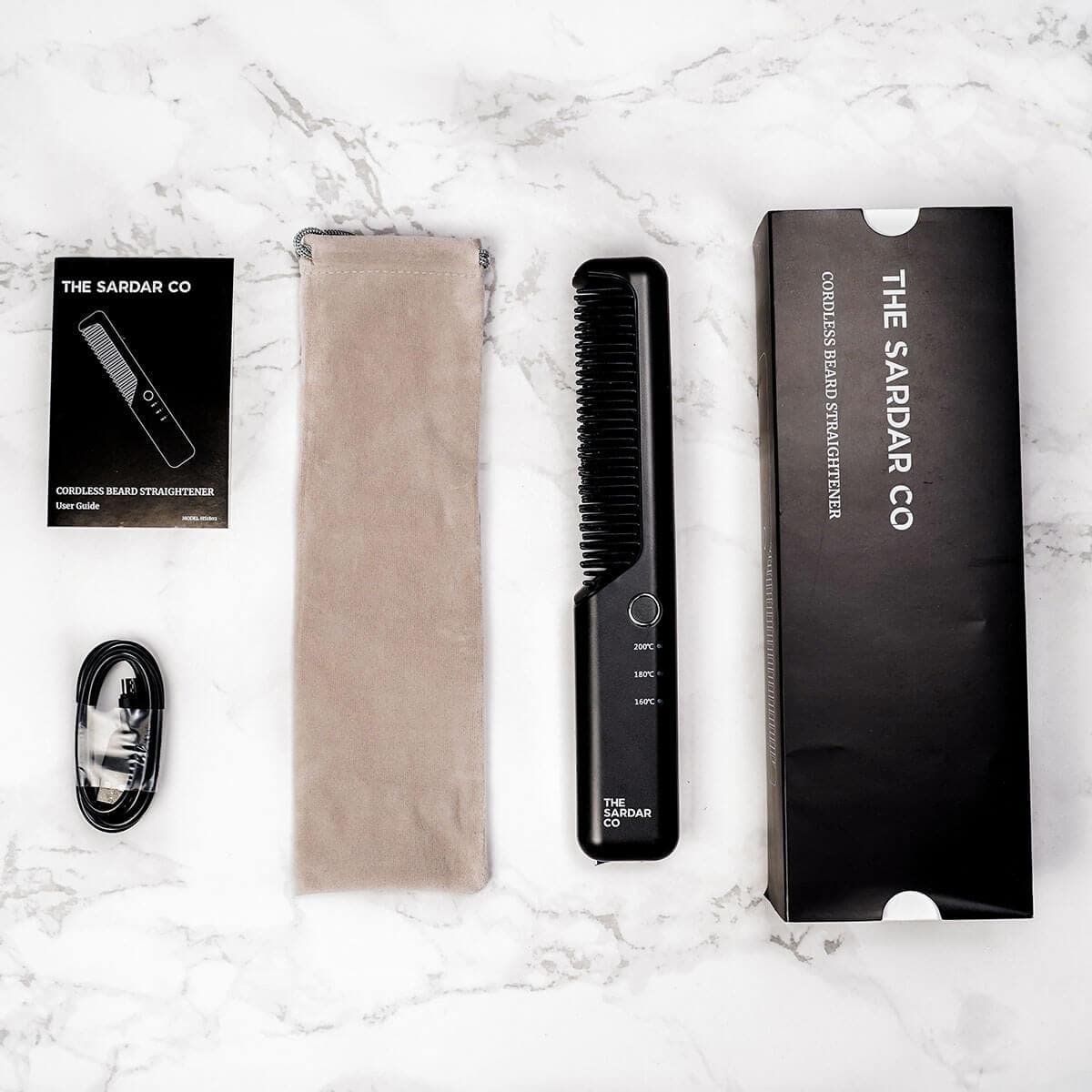 contents that are included with the beard straightener