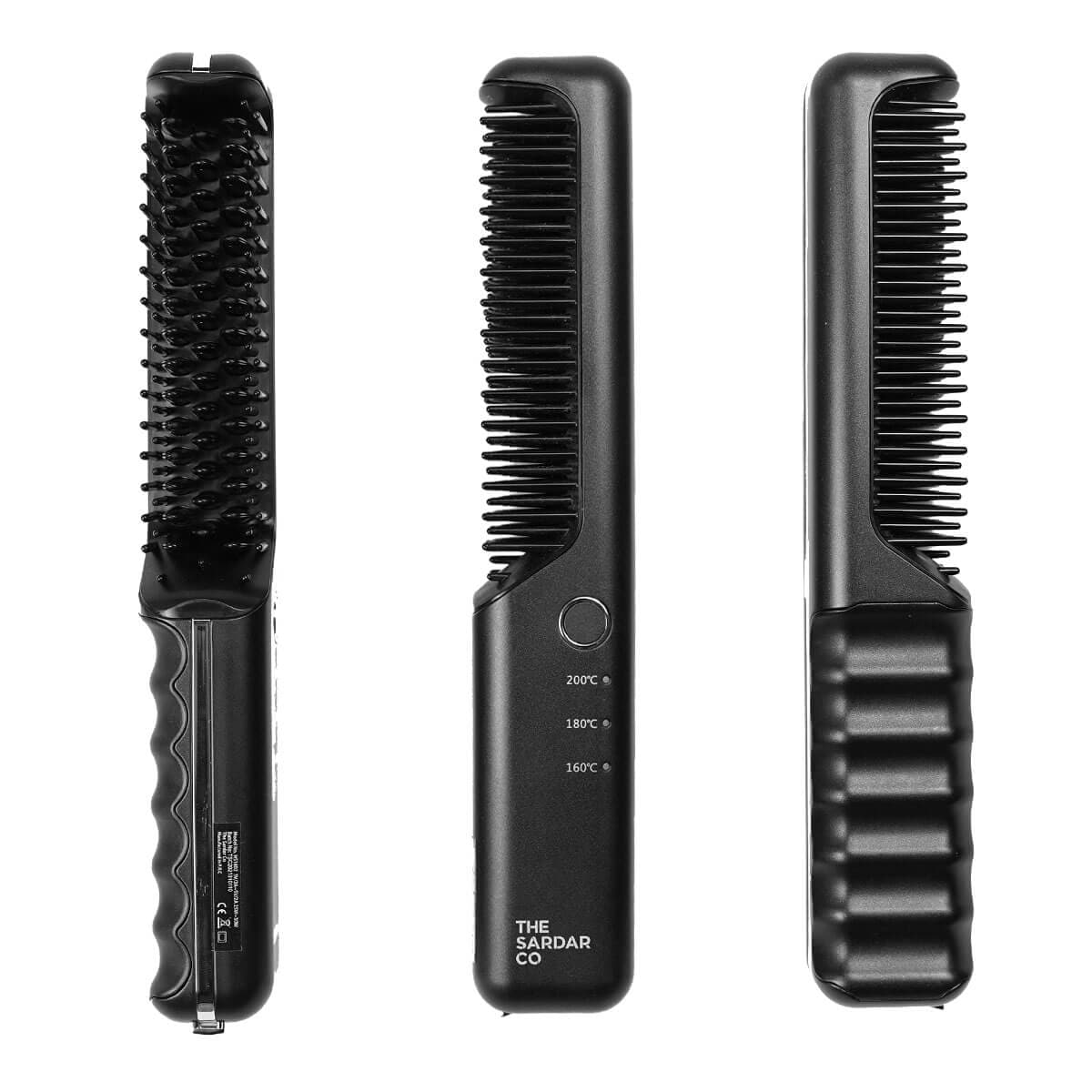 cordless beard straightener view from all angles