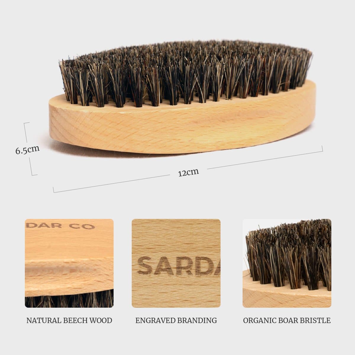 Natural Beard Brush - The Sardar Co