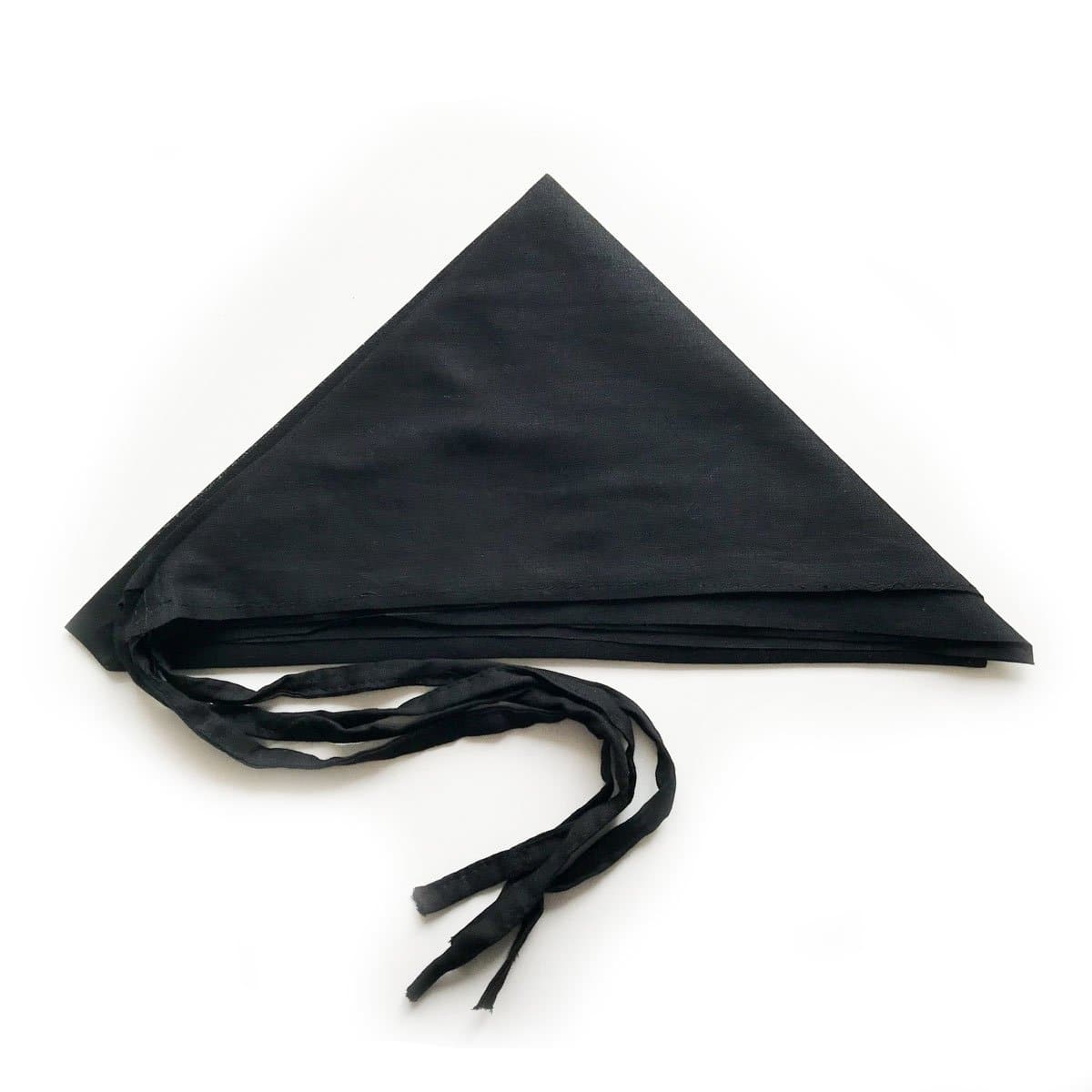 Black Patka With Strings - Set of Three - The Sardar Co