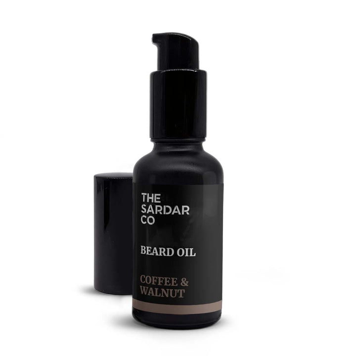 coffee and walnut beard oil 