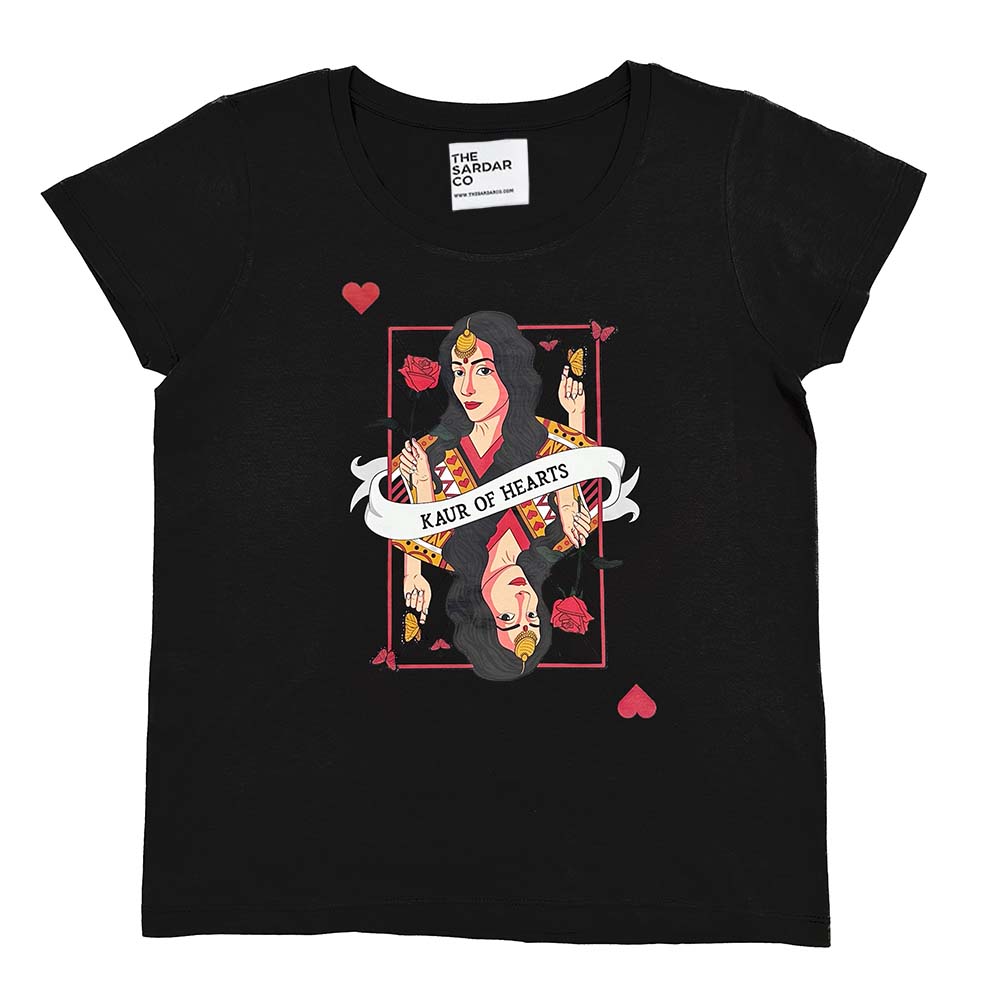 Kaur of Hearts Premium Fitted Women's T-shirt