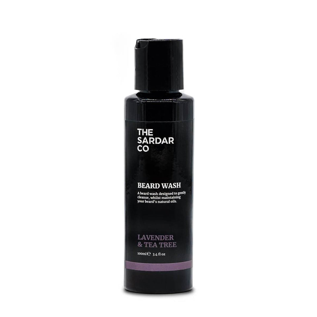 laveneder and tea tree beard wash in 100ml