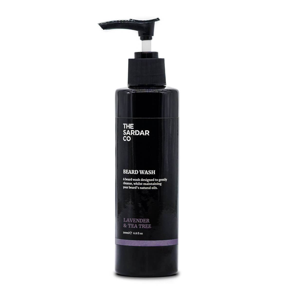 lavender and tea tree beard wash in 200ml