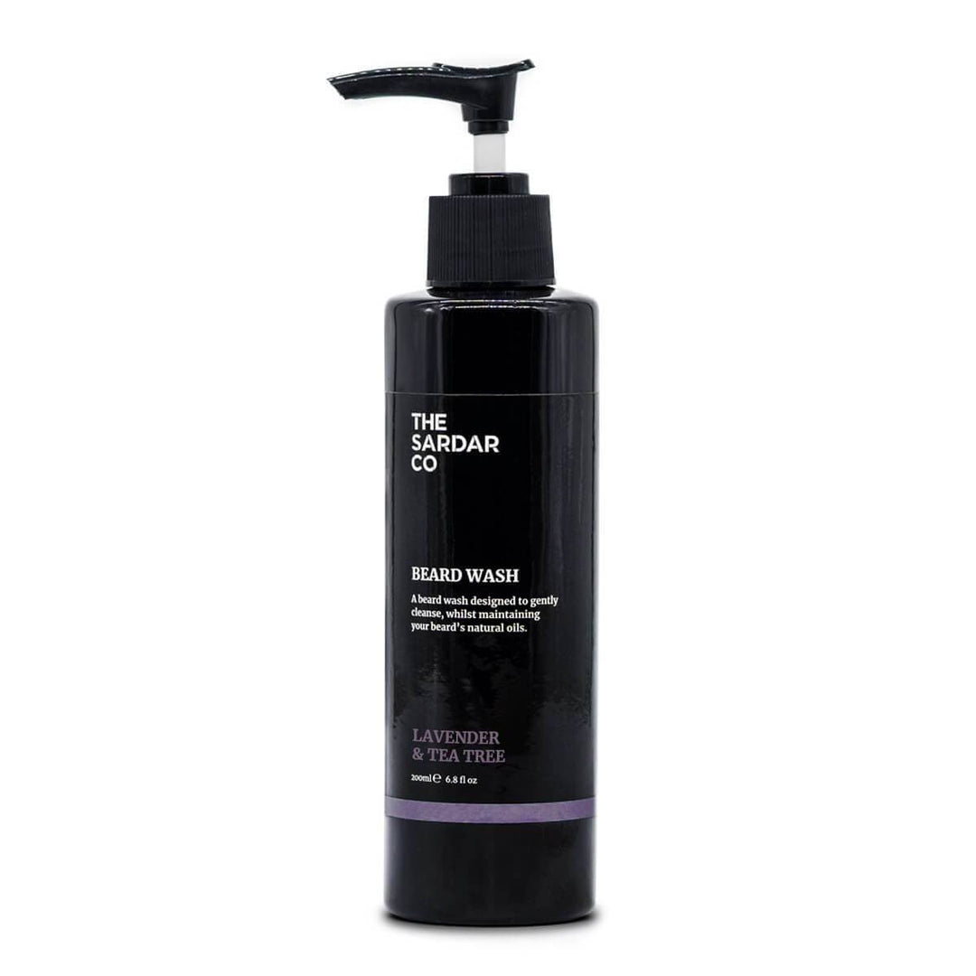 lavender and tea tree beard wash in 200ml