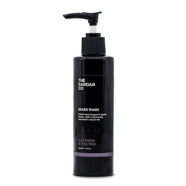 lavender and tea tree beard wash in 200ml