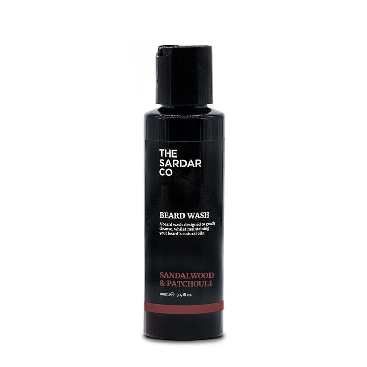 sandalwood and patchouli beard wash in 100ml size