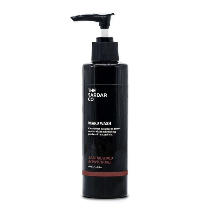 sandalwood &amp; patchouli beard wash in 200ml