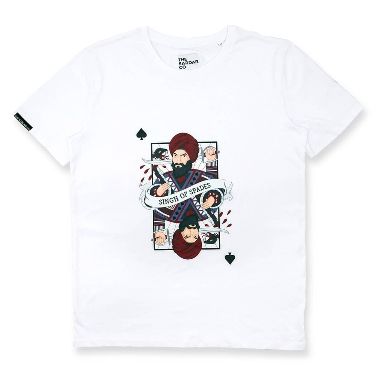 Singh of Spades Premium Fit Men's T-shirt - The Sardar Co