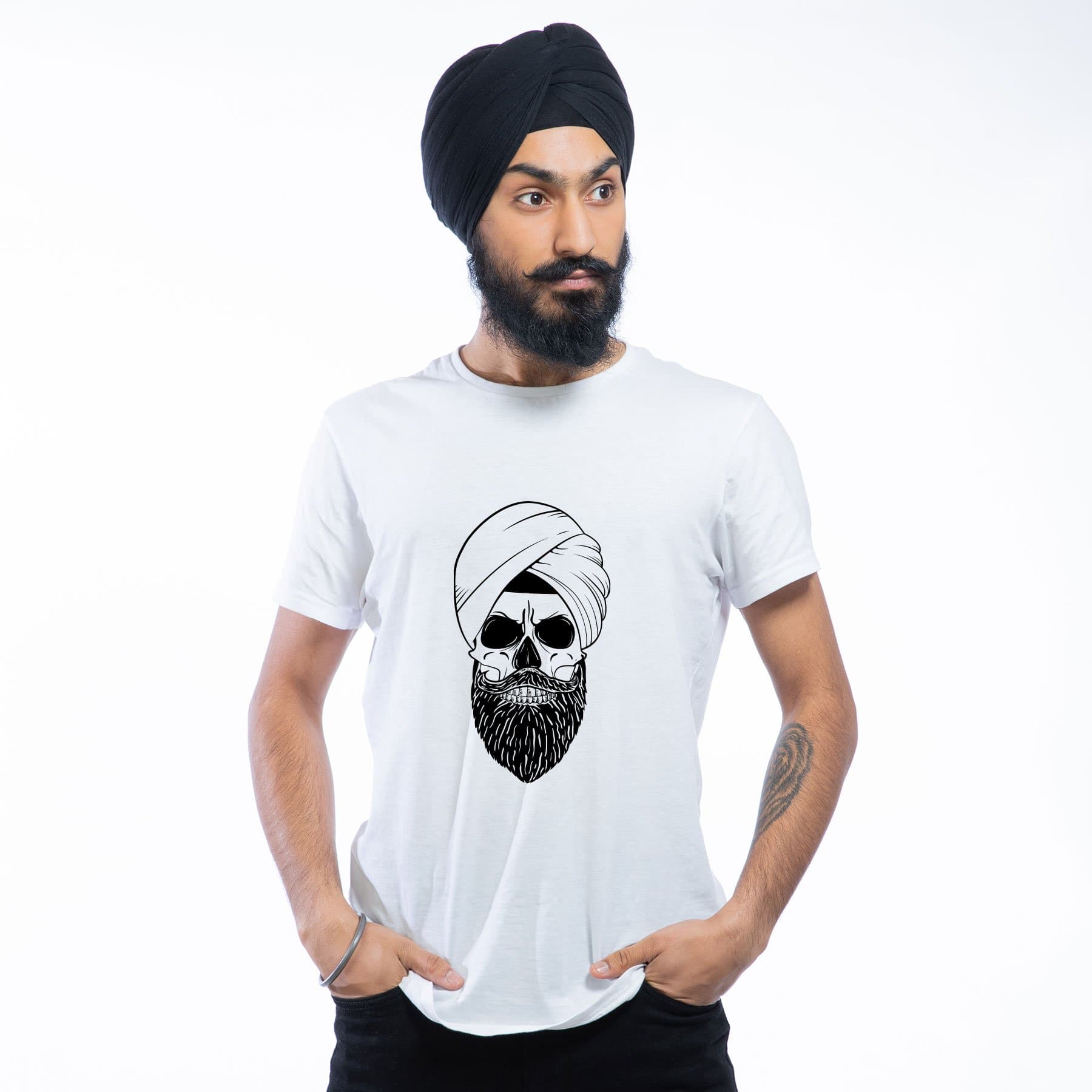 Skull Singh Premium Fit Men's T-shirt - The Sardar Co